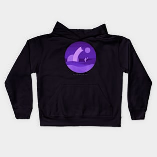 Minimalist Arrakis, Purple Kids Hoodie